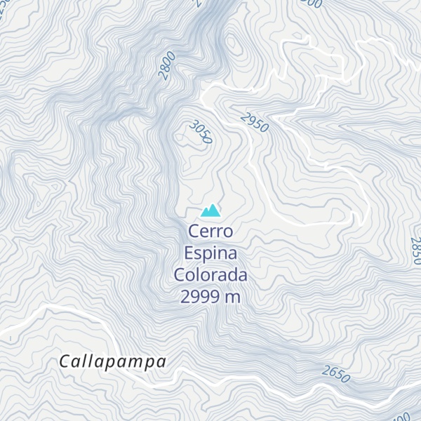 Map of Cerro Espina Colorada