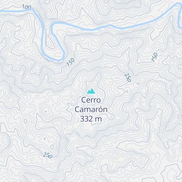 Map of Cerro Camarón