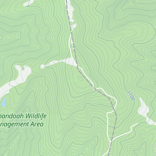 Map of Cow Knob