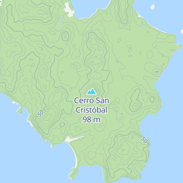 Map of Cerro San Cristóbal