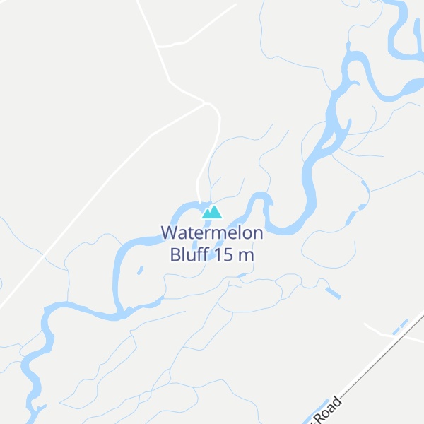 Map of Watermelon Bluff
