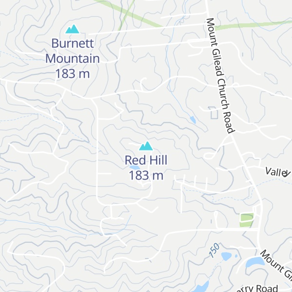 Map of Red Hill