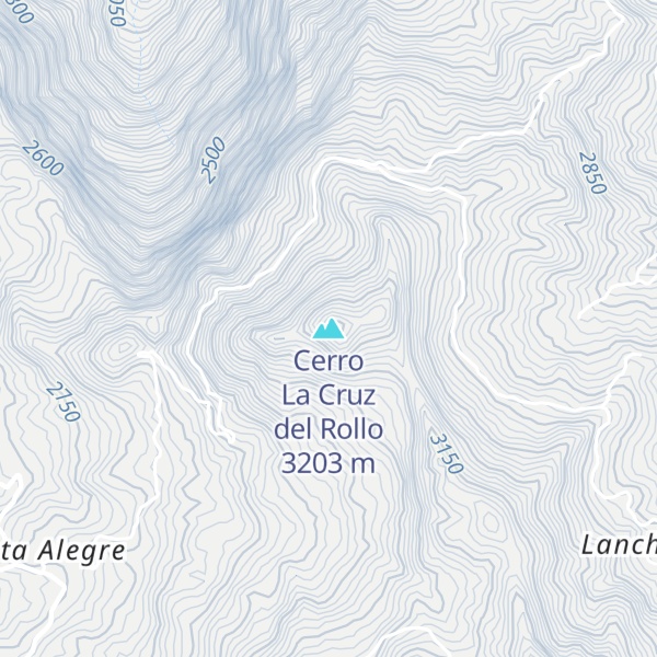 Map of Cerro La Cruz del Rollo