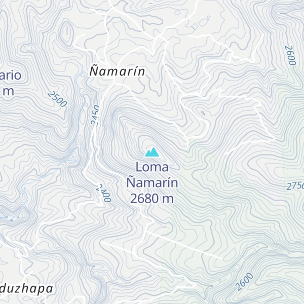 Map of Loma Ñamarín