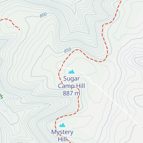 Map of Sugar Camp Hill