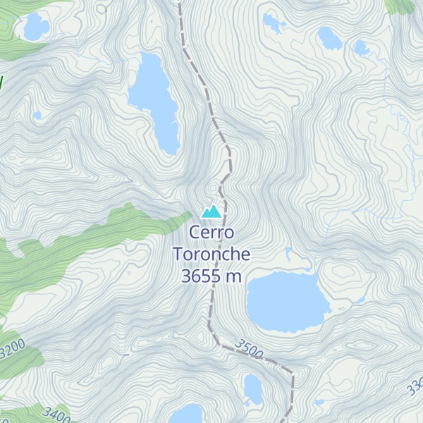 Map of Cerro Toronche