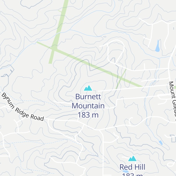Map of Burnett Mountain