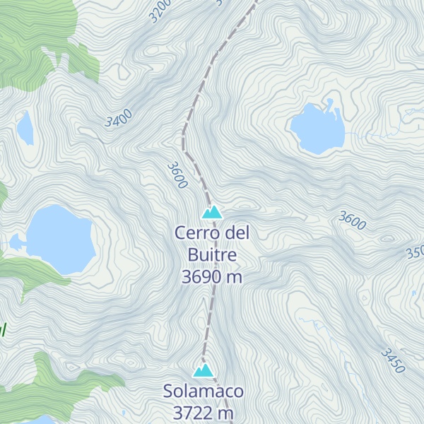 Map of Cerro del Buitre