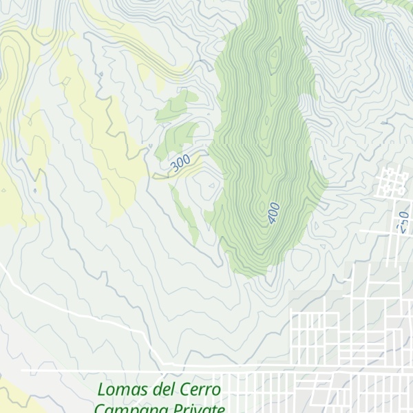 Map of Cerro Campana