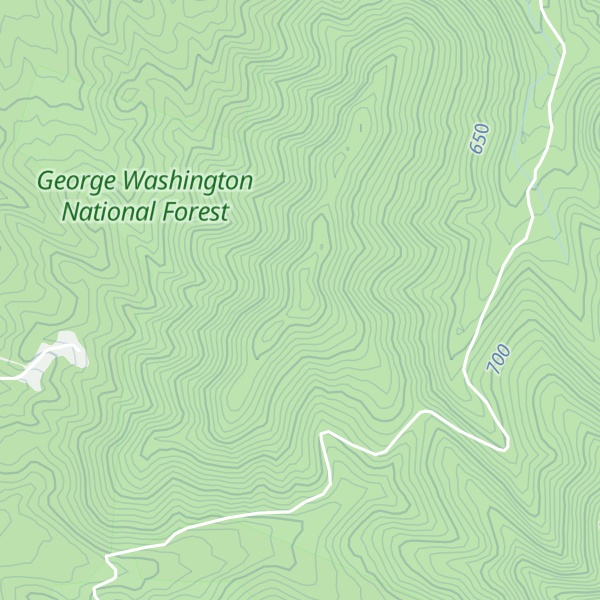 Map of Fisher Knob
