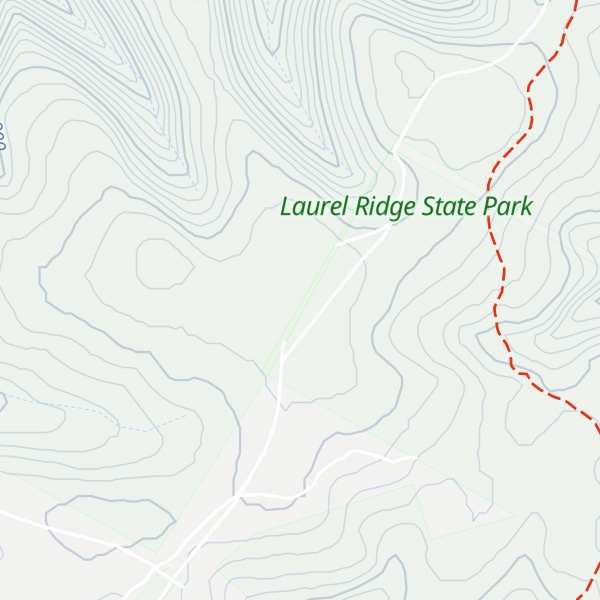 Map of Pike's Peak