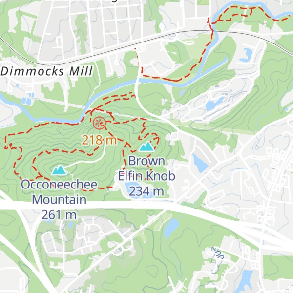Map of Brown Elfin Knob