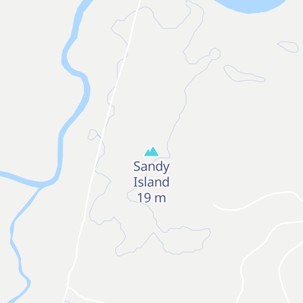 Map of Sandy Island