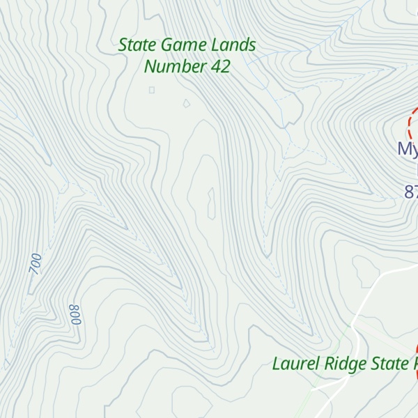 Map of Pine Hill