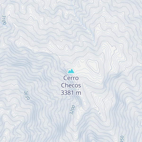Map of Cerro Checos