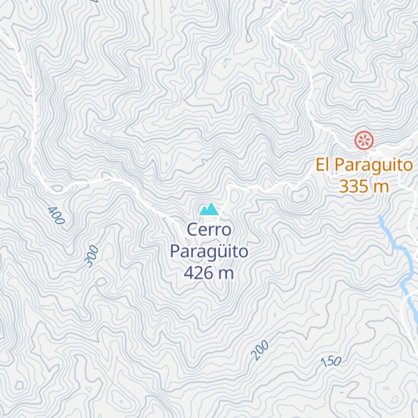 Map of Cerro Paragüito