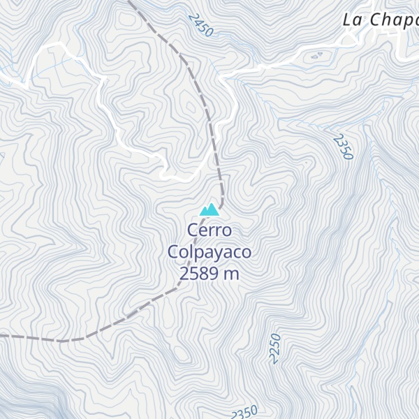 Map of Cerro Colpayaco