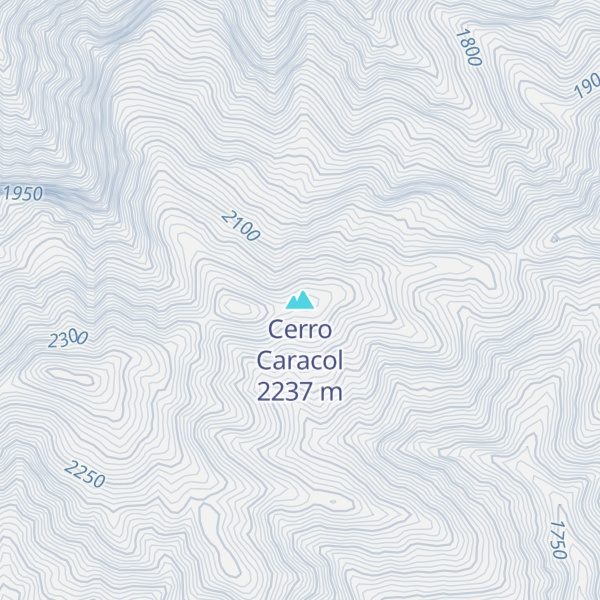 Map of Cerro Caracol