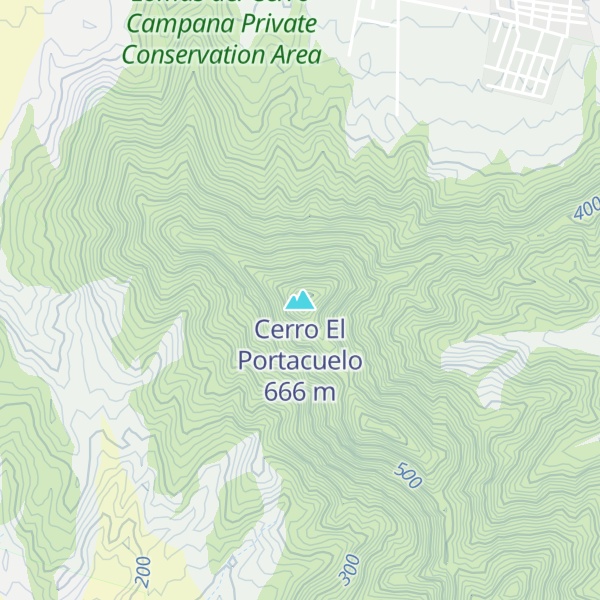 Map of Cerro El Portacuelo