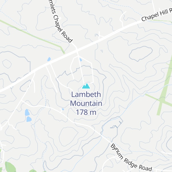 Map of Lambeth Mountain