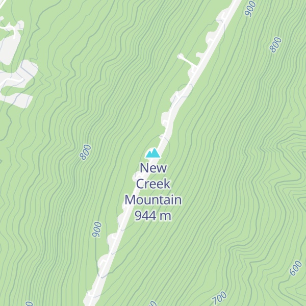 Map of New Creek Mountain