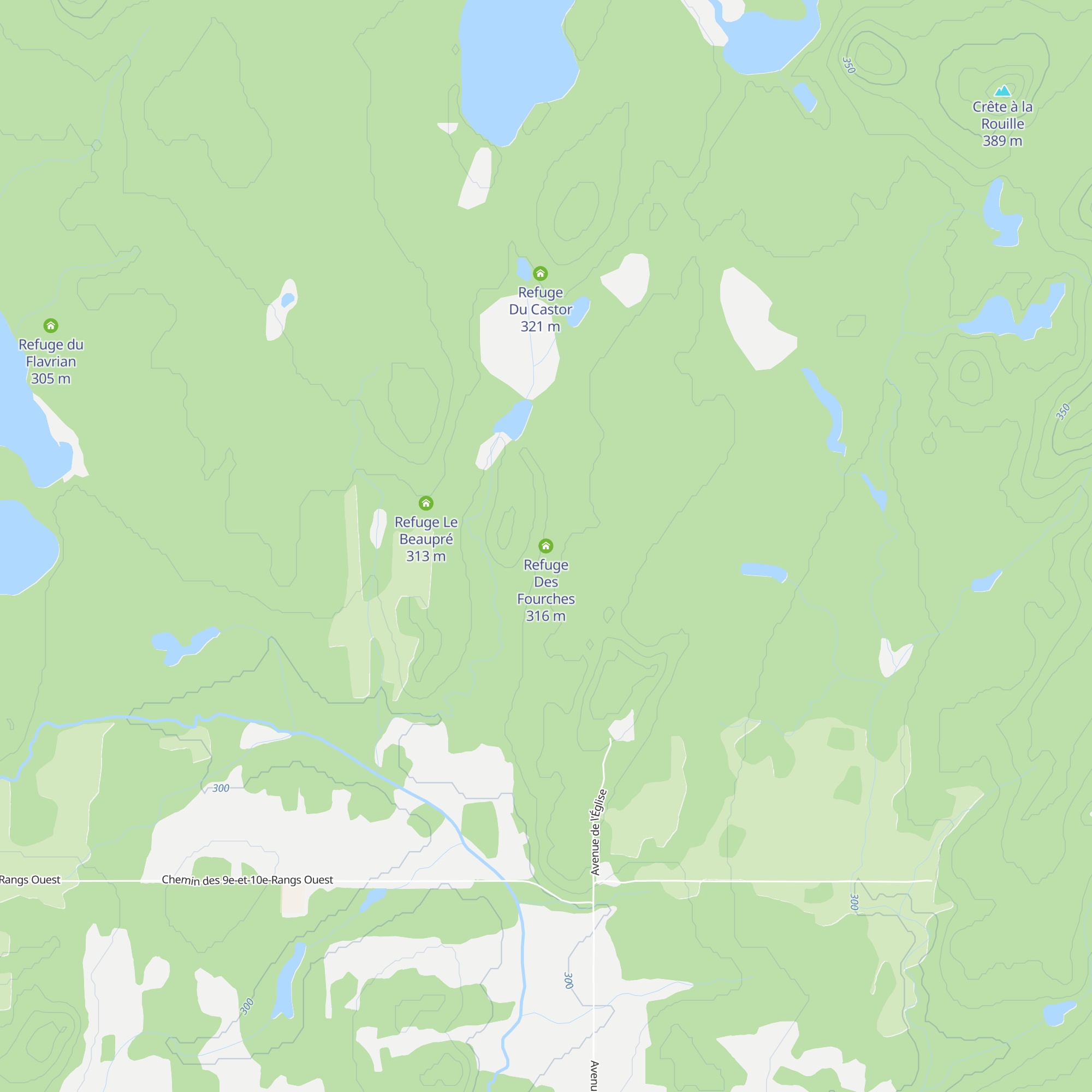 Refuge Des Fourches map