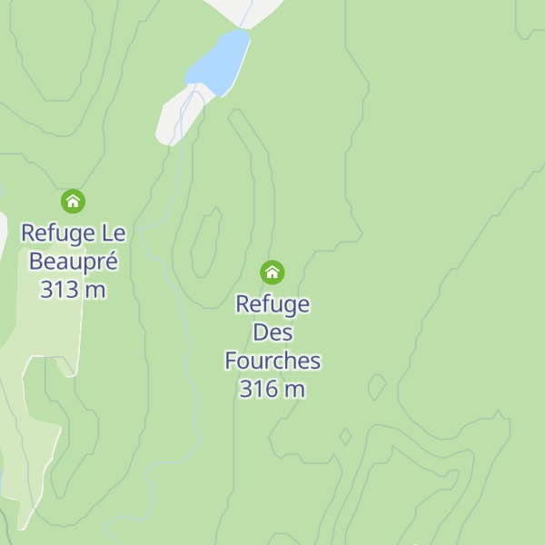 Map of Refuge Des Fourches