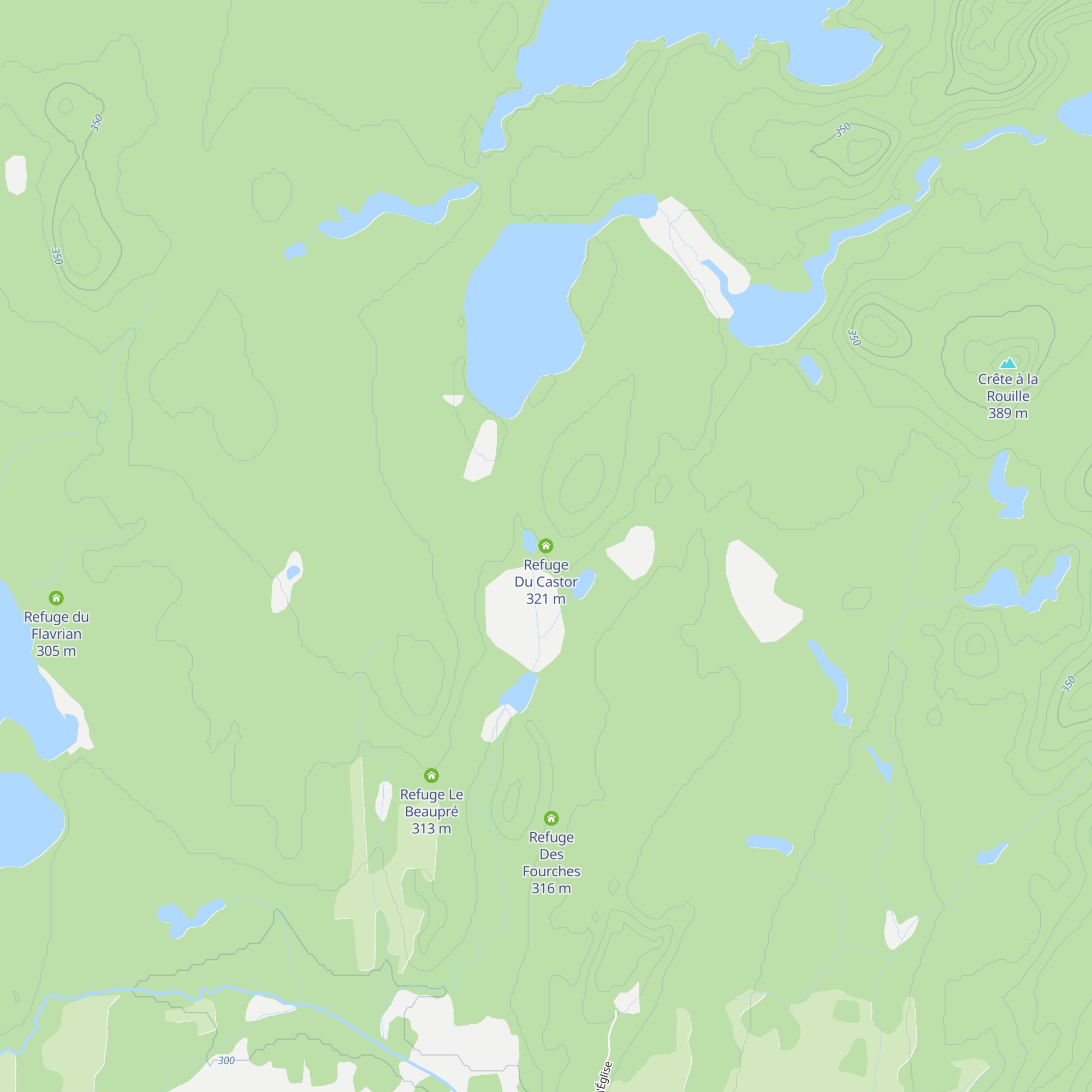 Refuge Du Castor map