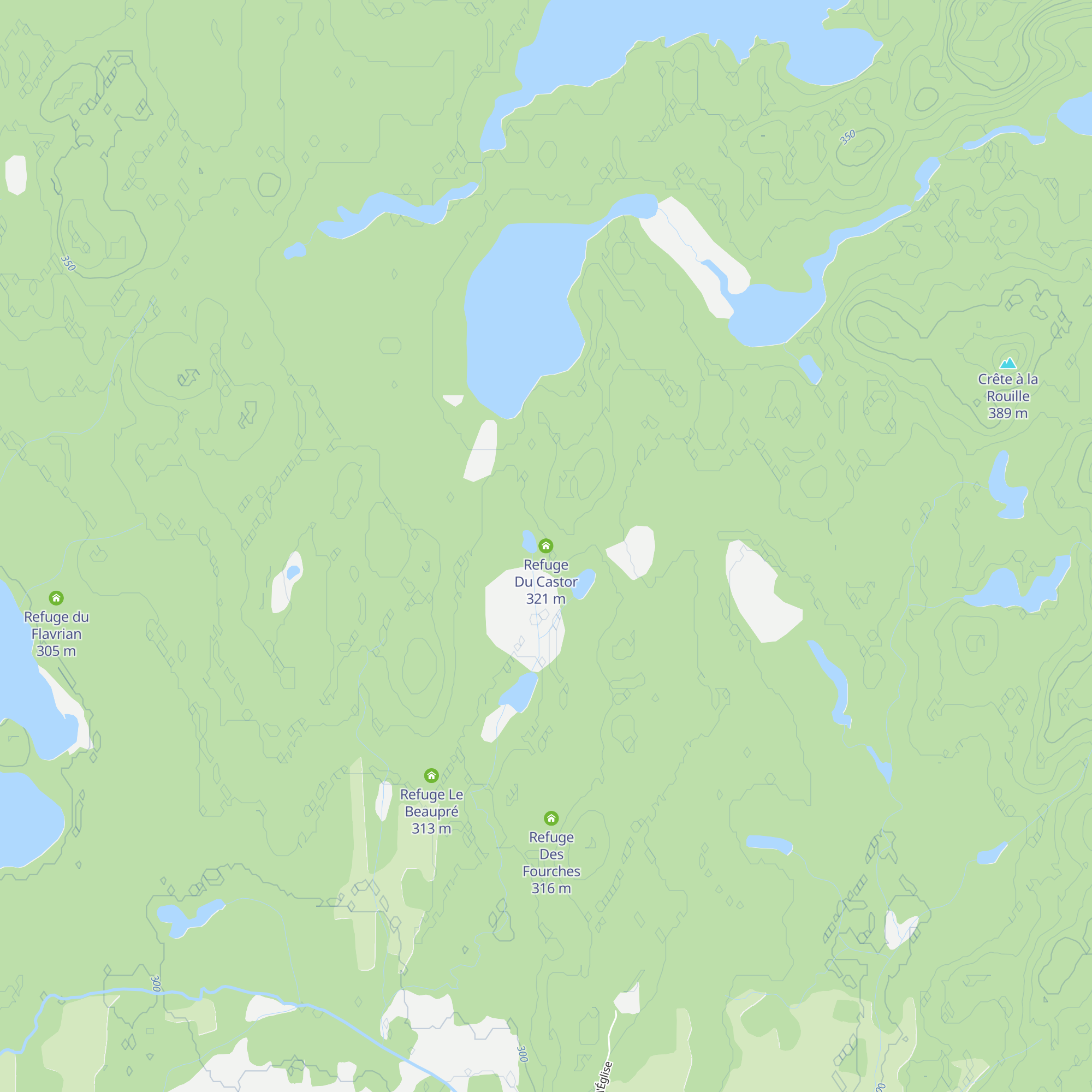 Refuge Du Castor map