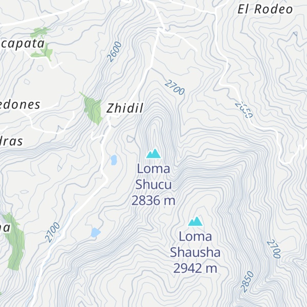 Map of Loma Shucu