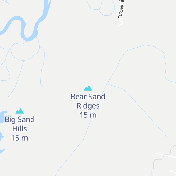 Map of Bear Sand Ridges
