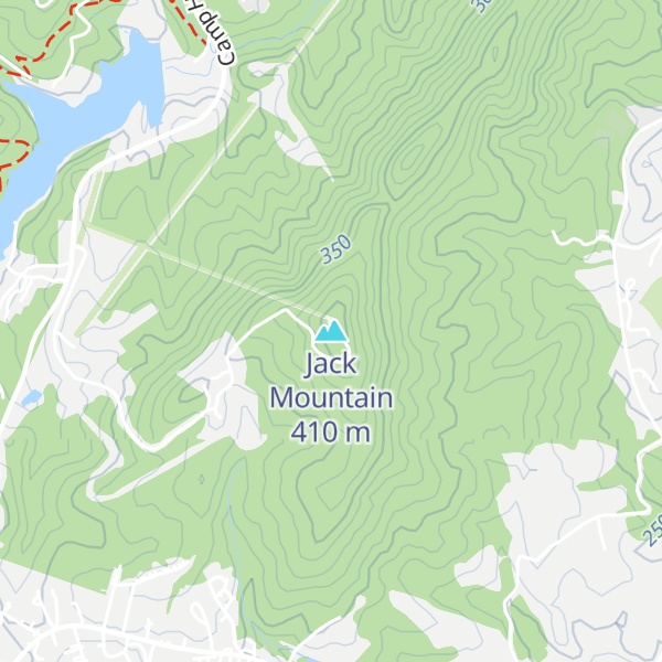 Map of Jack Mountain