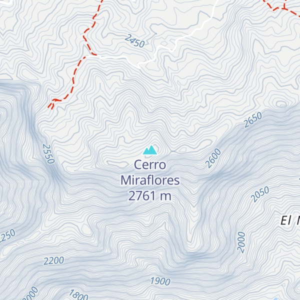 Map of Cerro Miraflores
