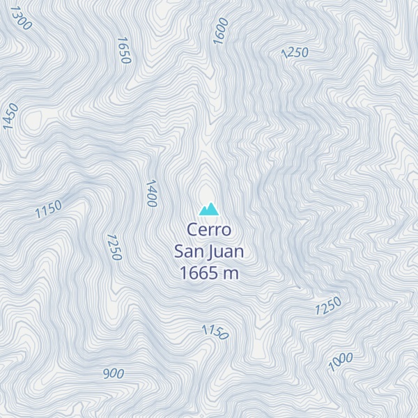 Map of Cerro San Juan