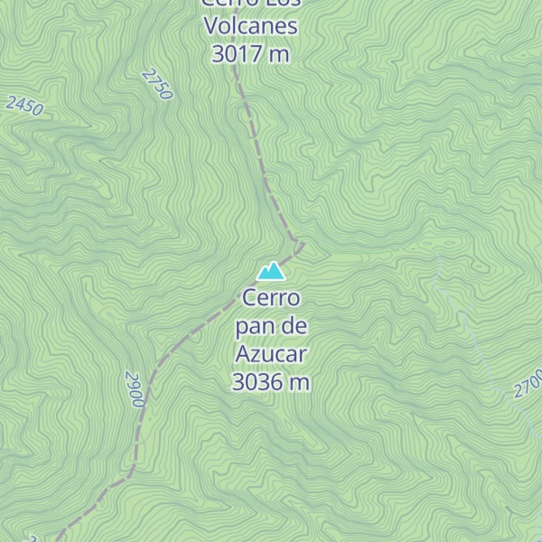 Map of Cerro pan de Azucar