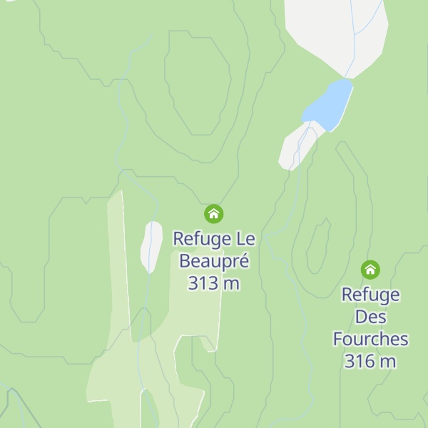 Map of Refuge Le Beaupré