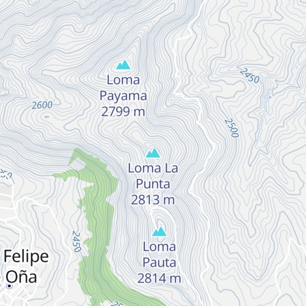 Map of Loma La Punta