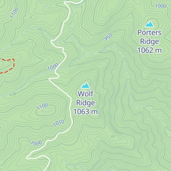 Map of Wolf Ridge