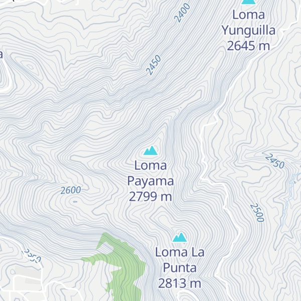 Map of Loma Payama