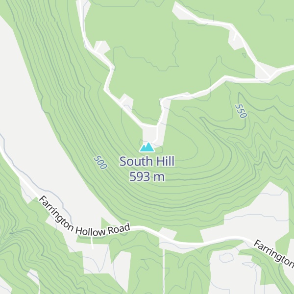 Map of South Hill
