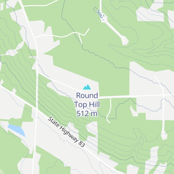 Map of Round Top Hill