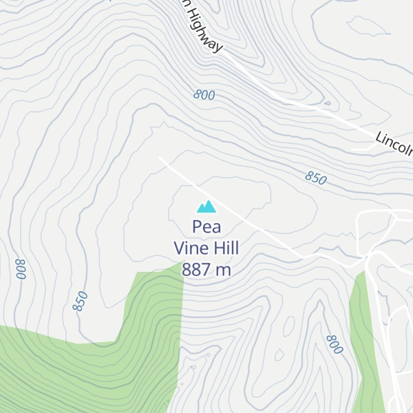 Map of Pea Vine Hill