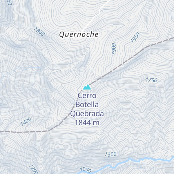 Map of Cerro Botella Quebrada