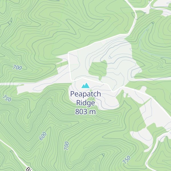Map of Peapatch Ridge