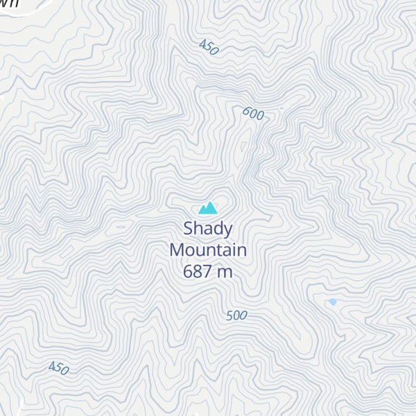 Map of Shady Mountain