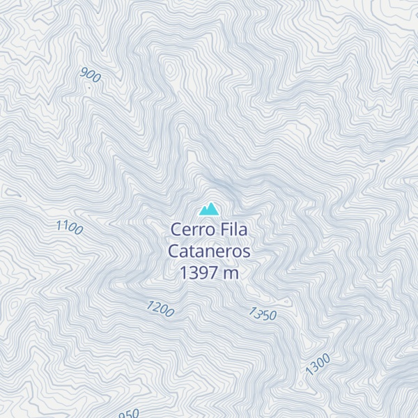 Map of Cerro Fila Cataneros