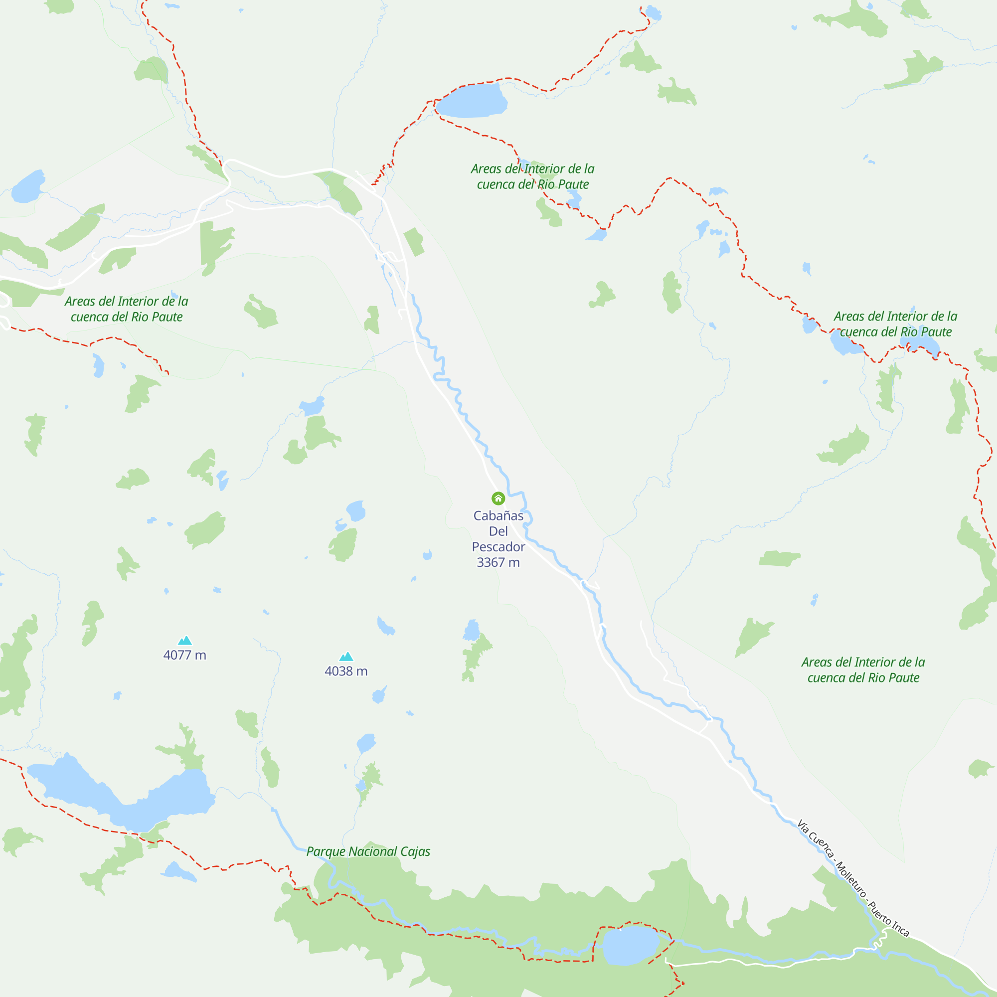 Cabañas Del Pescador map