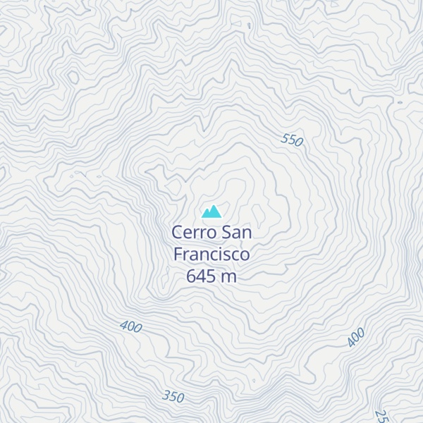 Map of Cerro San Francisco