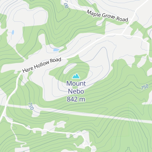 Map of Mount Nebo