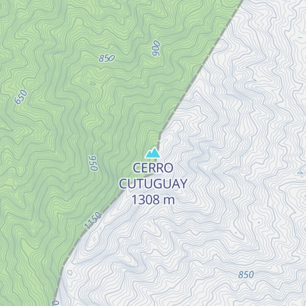 Map of CERRO CUTUGUAY